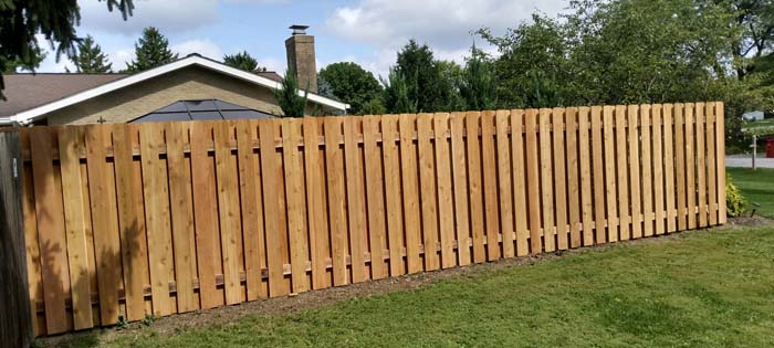 Wood Shadowbox Fence